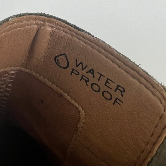 Vionic Sienna Waterproof Leather Short Block Heel Ankle Boot Bootie Winter Snow - Picture 9 of 14